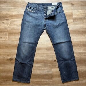 Diesel Men's Bootcut Jeans - Dark Blue